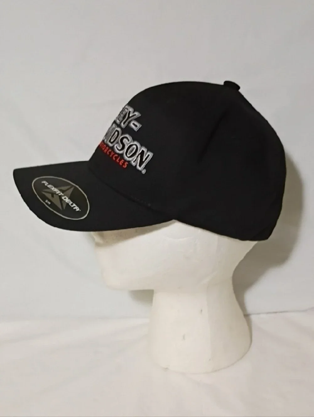 Harley-Davidson Black Delta Tech Cap with White Embroidered Logo Size S/M New